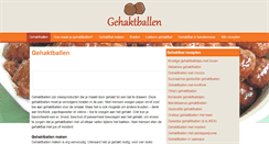 Desktop Screenshot of gehaktballen.net